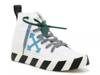 Mid-Top Vulcanized Sneaker - Men's White/Black/Blue view