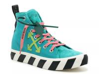 Mid-Top Vulcanized Sneaker - Men's Teal/Lime Green/White view