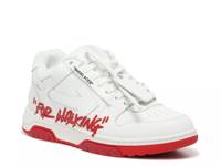 Out of Office Sneaker - Men's White/Red Leather/Fabric view