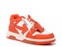 Out of Office Sneaker - Men's White/Orange Leather/Fabric view