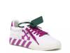 Low Vulcanized Canvas Sneaker - Women's White/Purple/Dark Green view