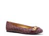 Jilly Logo Ballet Flat Dark Red view