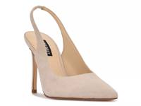 Feather Pump Ivory Suede view