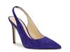Feather Pump Dark Blue Suede view
