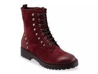 Dixie Combat Boot Red Nubuck Leather view