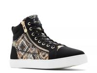 Popstar Sneaker Black/Gold Chain Print view