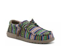 Wally Slip-On Sneaker - Men's Blue/Green/Multicolor Geometric Print view