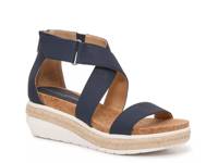 Cape Ann Wedge Sandal Navy view