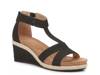 Trivia Wedge Sandal Black view
