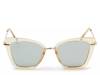 Saxony Square Sunglasses Gold/Clear view