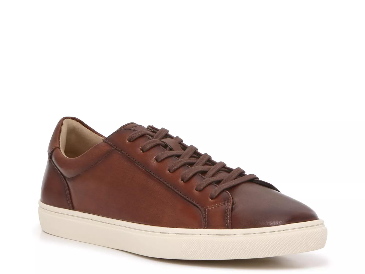 Vince Camuto Cowon Court Sneaker | Men's | Cognac Leather | Size 8 | Sneakers