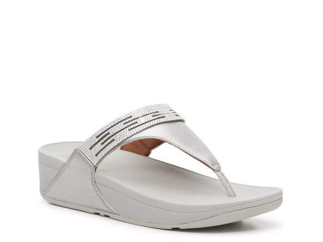 Lulu Rhinestone Wedge Sandal