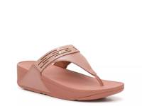 Lulu Rhinestone Wedge Sandal Rose Gold Metallic view