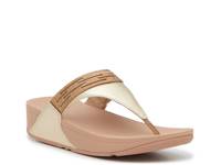 Lulu Rhinestone Wedge Sandal Gold Metallic view