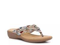 Silverbay Sandal Beige/Red/Blue Geometric Print view