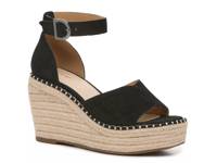 Jaussie Espadrille Wedge Sandal Black view