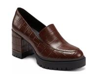 Elm Loafer Brown Croc Print view