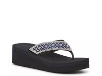 Aria Wedge Sandal Navy view