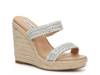 Upton Espadrille Wedge Sandal Silver Rhinestone view