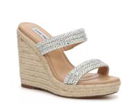 Upton Espadrille Wedge Sandal Silver Rhinestone view