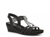 Valka Wedge Sandal Black view