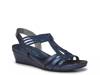 Valka Wedge Sandal Navy view