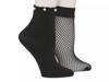 Fishnet Pearl Women's Ankle Socks - 2 Pack Black view