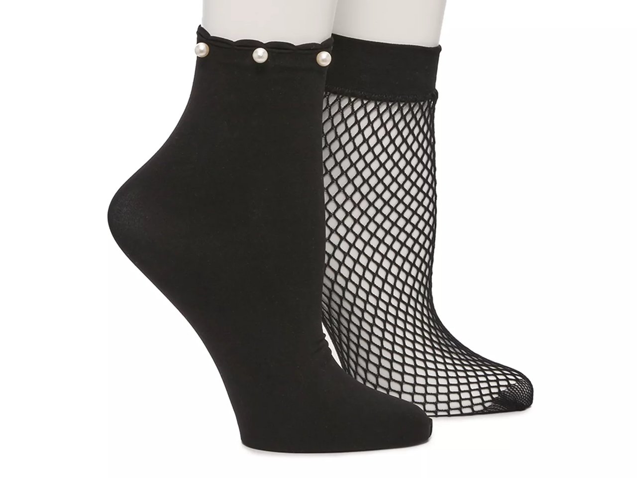Fishnet Pearl Women's Ankle Socks - 2 Pack