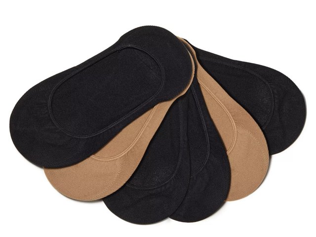 Microfiber No Show Liners - 6 Pack