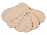 Microfiber No Show Liners - 6 Pack Beige view