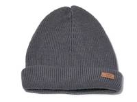 Reversible Diamond Knit Beanie Gray/Hunter Green view