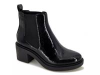 Gemma Chelsea Bootie Black Patent Synthetic view