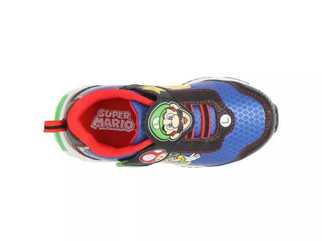 Super Mario Bros Mario Kart sneakers met lichtjes blauw
