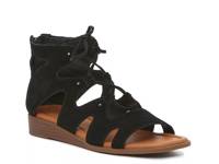Salianna Gladiator Sandal Black Suede view