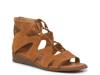 Salianna Gladiator Sandal Dark Tan Suede & Textile view