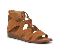 Salianna Gladiator Sandal Dark Tan Suede & Textile view
