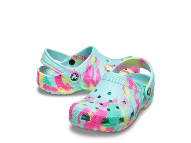 Crocs Classic Marbled Clog - Kids display picture 2