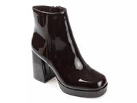 Mollie Bootie Brown Patent Synthetic view