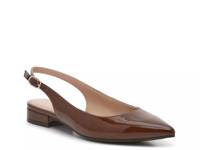 Olicia Flat Dark Brown Patent Synthetic view
