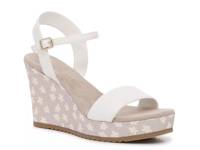Windsor Wedge Sandal White/Grey Floral Print view