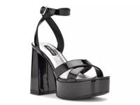 Joya Platform Sandal Black view