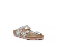 Mayari Sandal - Kids' Ivory/Green/Pink Paisley Print view