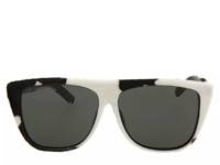 Square Sunglasses Black/White Cow Print view