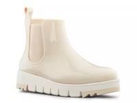 Firenze Chelsea Wedge Rain Boot Oyster Grey view