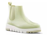 Firenze Chelsea Wedge Rain Boot Light Green view