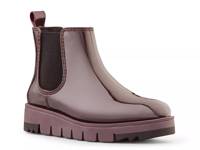 Firenze Chelsea Wedge Rain Boot Red view
