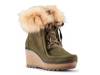 Pasha Wedge Boot Dark Green view