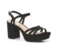 Sally Platform Sandal Black view