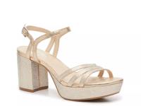 Sally Platform Sandal Gold view