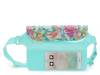 Waterproof Belt Bag Teal/Pink Tropical Floral Print view